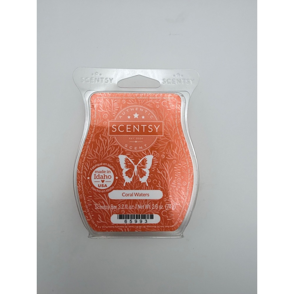 Scentsy Coral Waters Bar Wax‎ Melt Authentic Home Fragrance